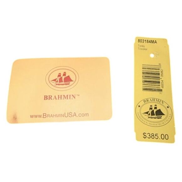 Brahmin Tri-Color Collection Croc Embossed Leather Satchel MSRP $385 - Picture 13 of 13